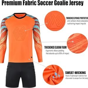 Soccer Goalie Jersey and Shorts Set for Boys