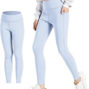 Leggings with 2 Pockets Soft Stretchy Athletic Leggings