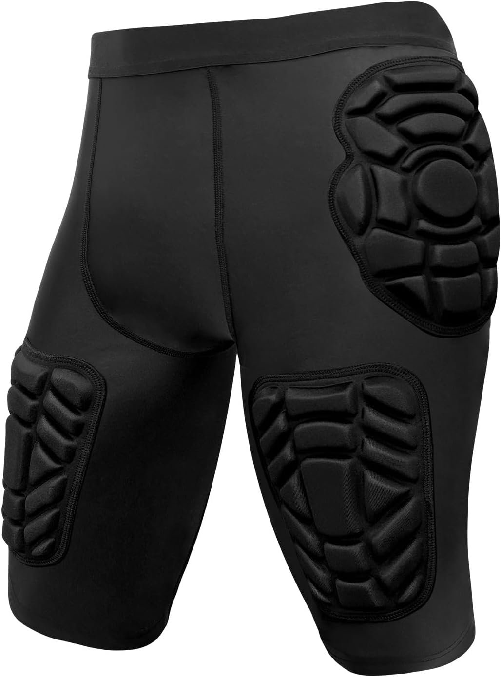 Tights with Hip,Thigh, Tailbone Padding, 5 Pad Football Girdle